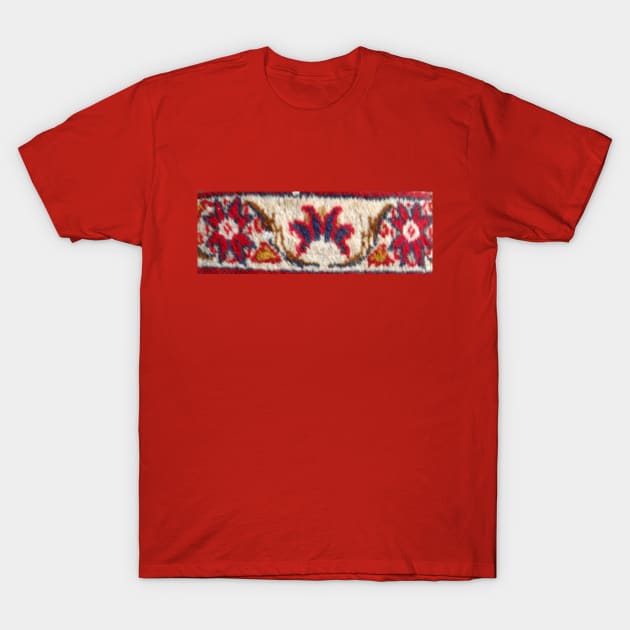 colorful flower pattern, floral designs, minimal art, abstract art, floral pattern, antique rug photo , For custom orders please DM me. T-Shirt by Hadigheh-art